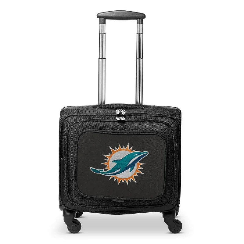 Miami Dolphins 14" Black Wheeled Laptop Overnighter