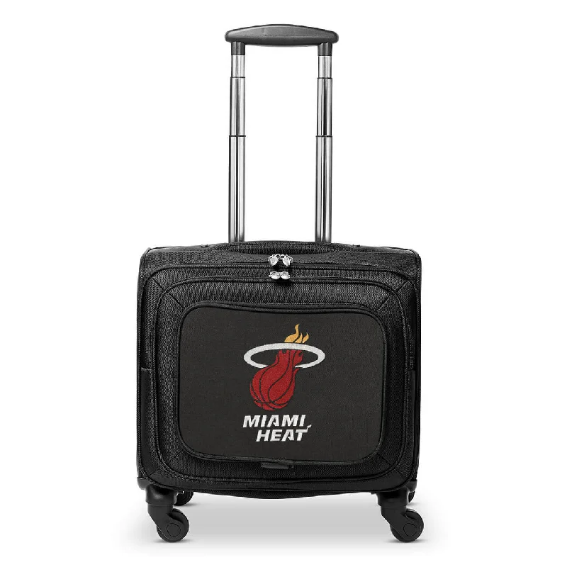 Miami Heat 14" Black Wheeled Laptop Overnighter