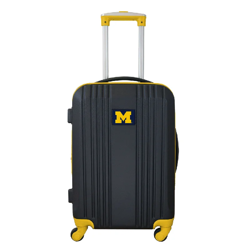 Michigan Carry On Spinner Luggage | Michigan Hardcase Two-Tone Luggage Carry-on Spinner in Yellow