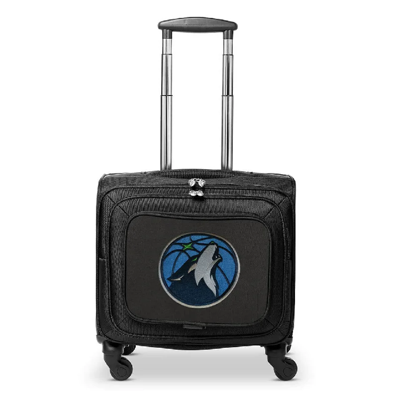 Minnesota Timberwolves 14" Black Wheeled Laptop Overnighter