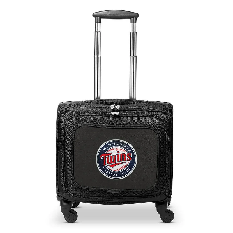 Minnesota Twins 14" Black Wheeled Laptop Overnighter