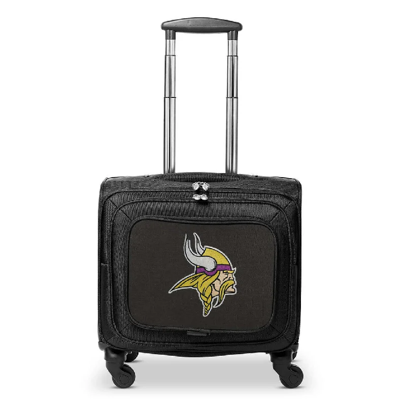 Minnesota Vikings 14" Black Wheeled Laptop Overnighter