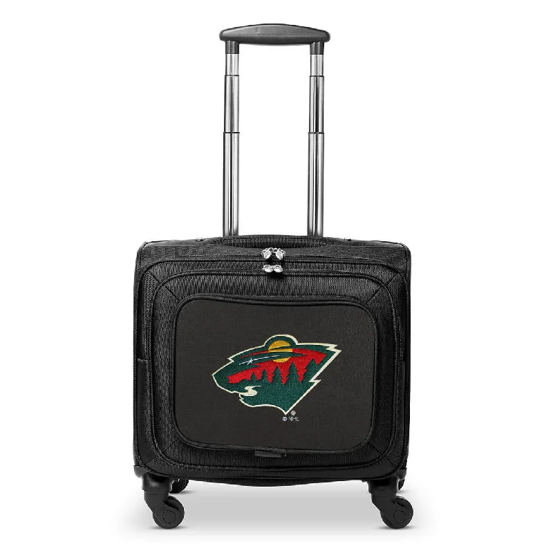 Minnesota Wild 14" Black Wheeled Laptop Overnighter