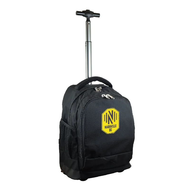 Nashville SC 19" Premium Wheeled Backpack-Black