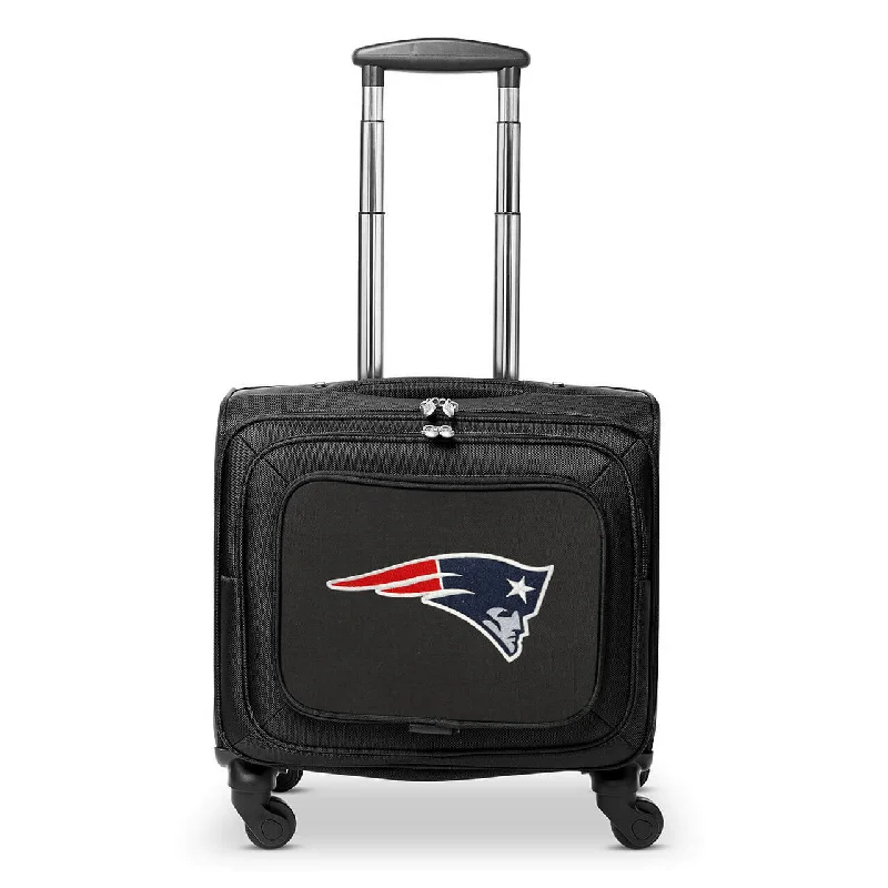 New England Patriots 14" Black Wheeled Laptop Overnighter