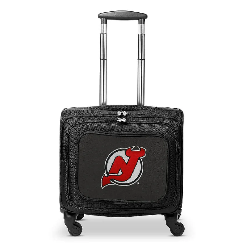 New Jersey Devils 14" Black Wheeled Laptop Overnighter