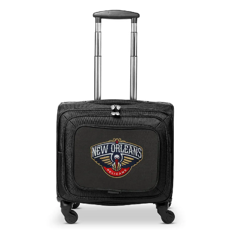 New Orleans Pelicans 14" Black Wheeled Laptop Overnighter