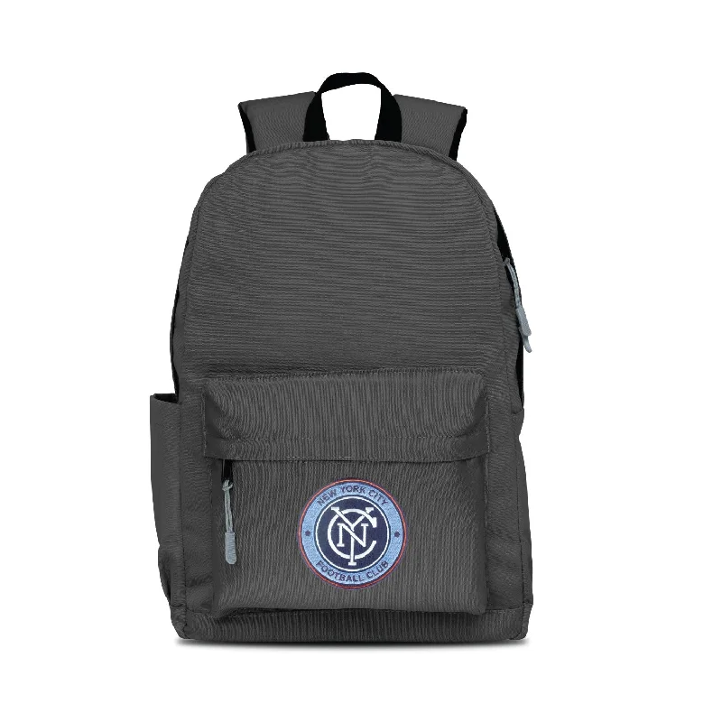 New York City FC Campus Laptop Backpack - Gray/Gray