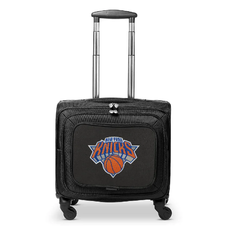 New York Knicks 14" Black Wheeled Laptop Overnighter