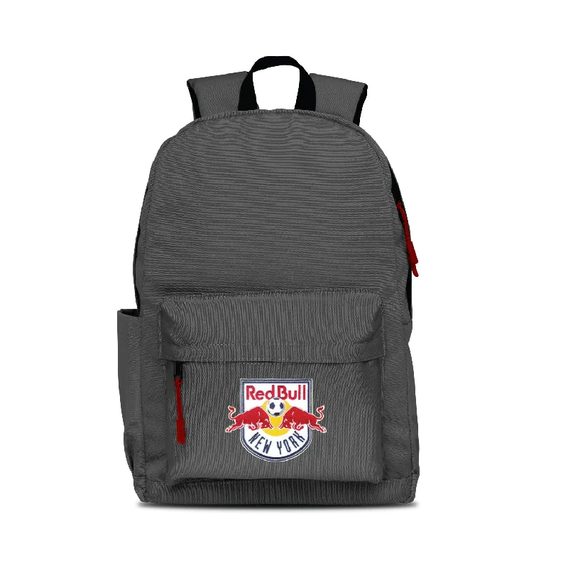 New York Red Bulls Campus Laptop Backpack - Gray/Red