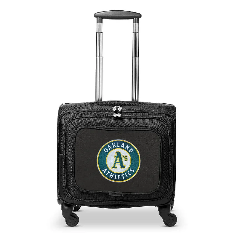 Oakland A's 14" Black Wheeled Laptop Overnighter