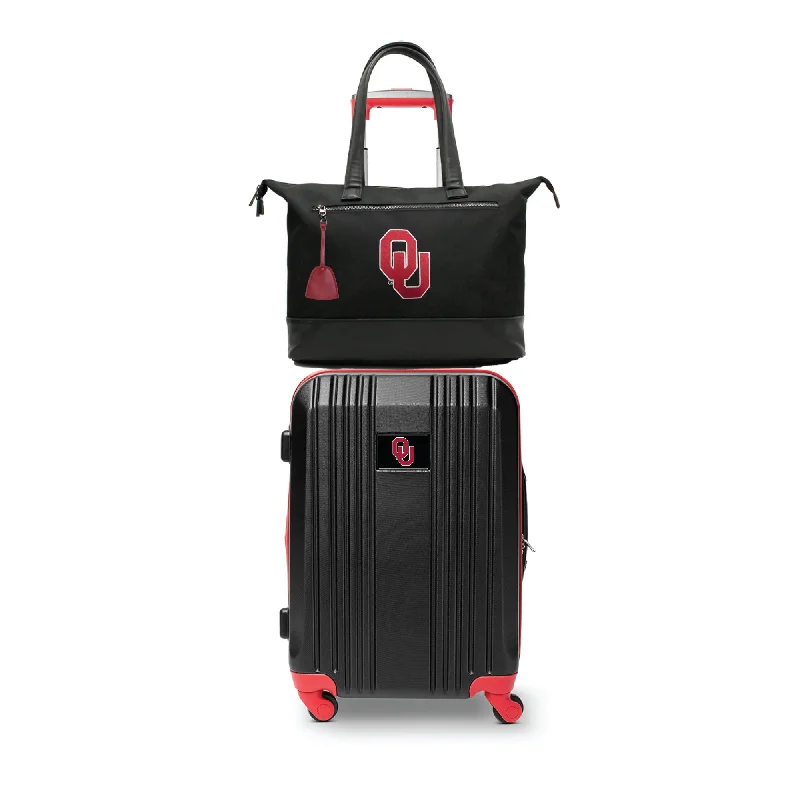 Oklahoma Sooners Premium Laptop Tote Bag and Luggage Set