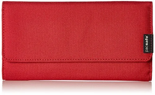 Pacsafe Rfidsafe Lx200 Anti-Theft Rfid Blocking Clutch Wallet, Chili