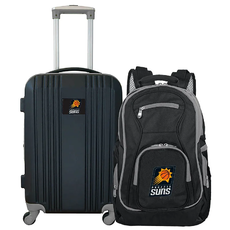 Phoenix Suns 2 Piece Premium Colored Trim Backpack and Luggage Set