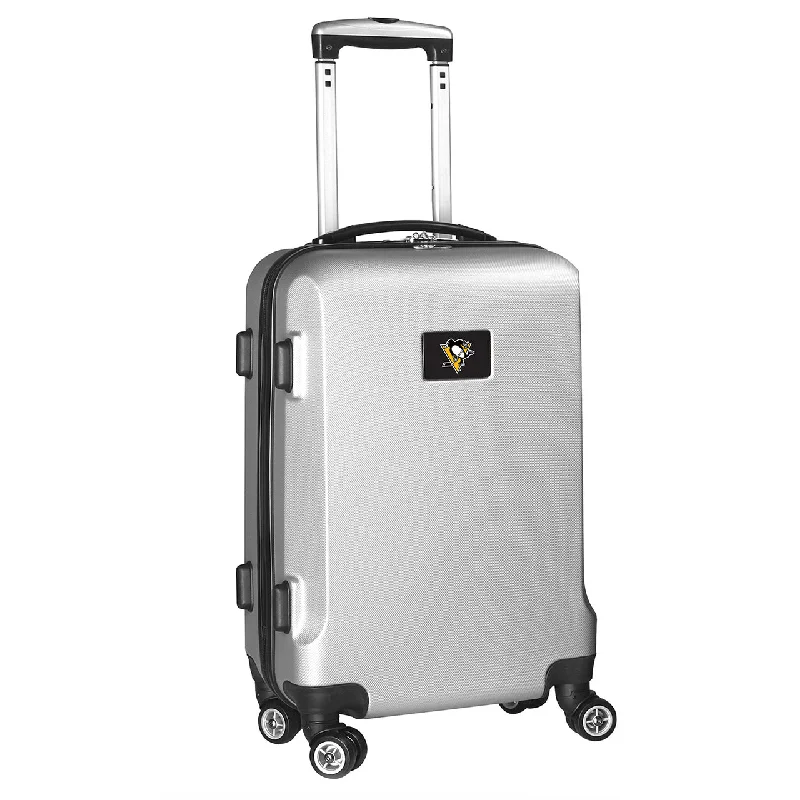 Pittsburgh Penguins 20" Silver Domestic Carry-on Spinner