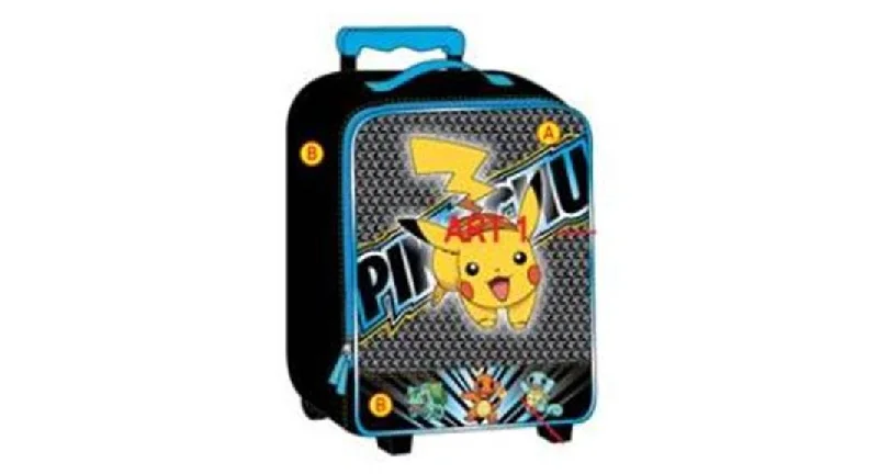 Pokemon Pikachu 16 Inch Pilot Case Wheel, Blue/Yellow