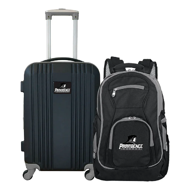 Providence College 2 Piece Premium Colored Trim Backpack and Luggage Set