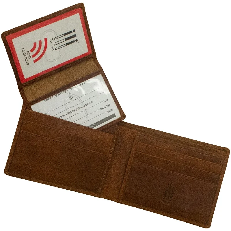 ili RFID Bifold Leather Wallet