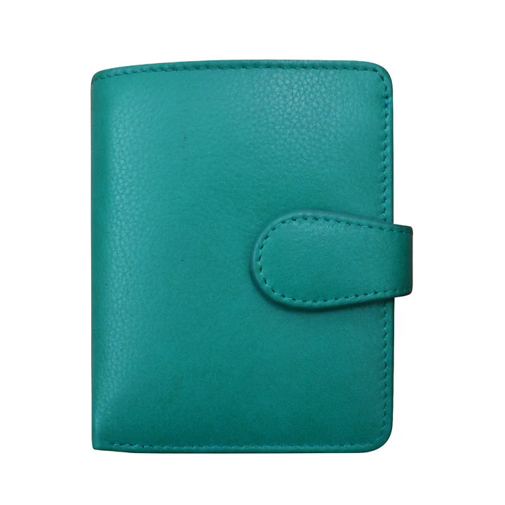 ili New York Leather RFID Small Euro Wallet- 7822