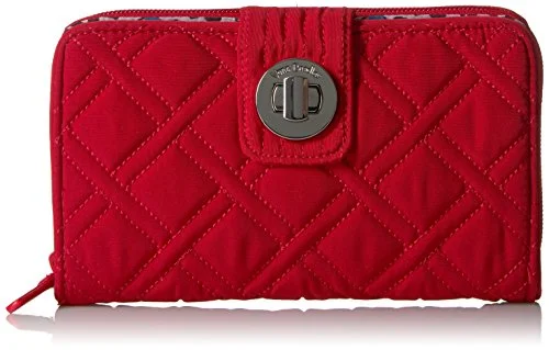 Rfid Turnlock Wallet - Vera Vera Wallet, Cardinal Red, One Size