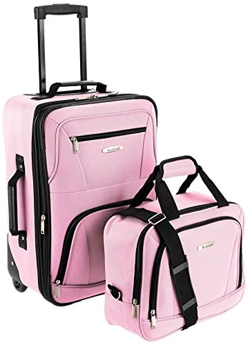 Rockland Luggage 2 Piece Set, Pink, One Size