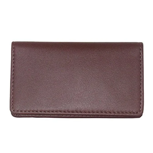 Royce Leather Business Card Case (Burgundy)