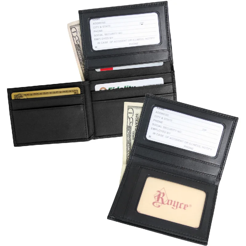 Royce Leather Double Id Credit Card Wallet