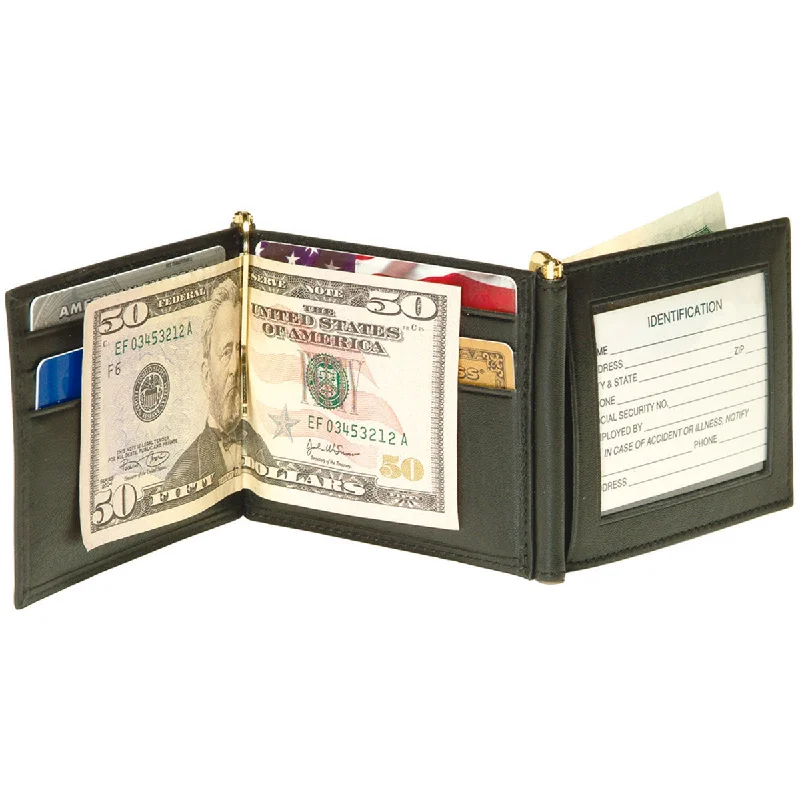 Royce Leather Men'S Double Money Clip Wallet