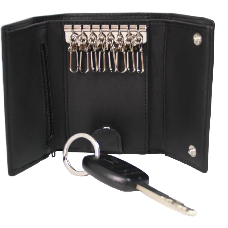 Royce Leather Trifold Key Case Organizer Wallet