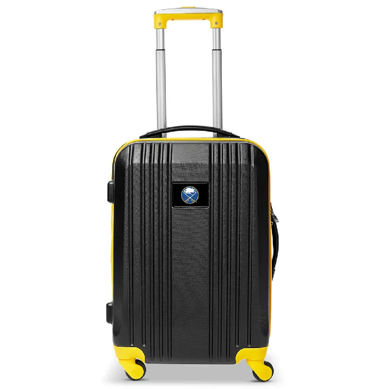 Sabres Carry On Spinner Luggage | Buffalo Sabres Hardcase Two-Tone Luggage Carry-on Spinner in Yellow