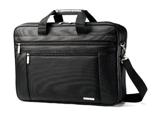 Suitcase stylish pockets-Samsonite Classic Two Gusset 17" Toploader, Black