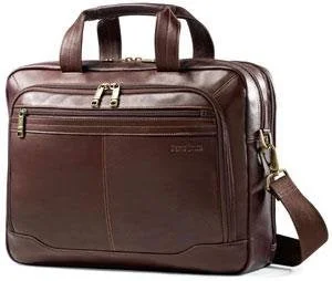 Samsonite Colombian Leather Business Case Toploader - Brown