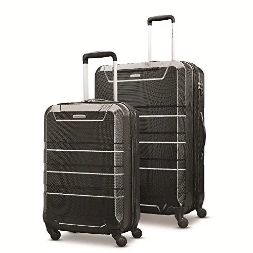 Samsonite Invoke 2 Piece Nested Hardside Set (20"/28"), Black, Only At Amazon