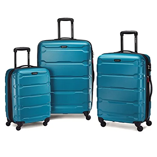 Samsonite Omni Pc 3 Piece Spinner Set Caribbean Blue