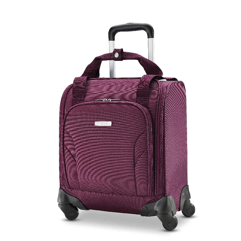 Samsonite Underseat Spinner with USB Port Carry-On Luggage, Purple, One Size