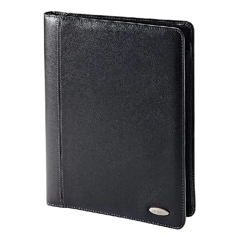 Samsonite Vinyl Bi-Fold Writing Pad, 12 1/4" x 10" x 1", Black