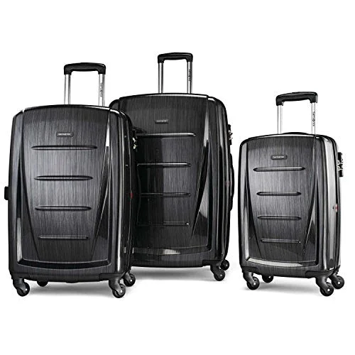 Samsonite Winfield 2 3Pc Hardside (20/24/28) Luggage Set, Brushed Anthracite