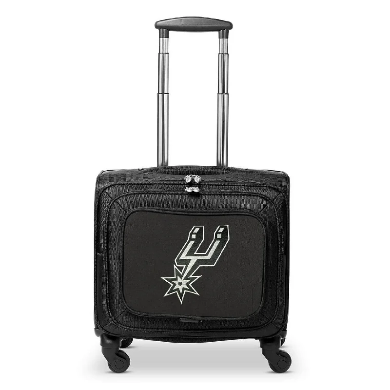 San Antonio Spurs 14" Black Wheeled Laptop Overnighter