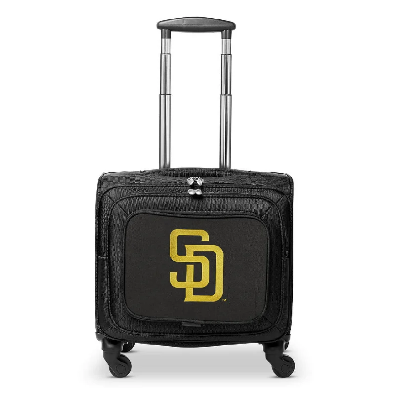 San Diego Padres 14" Black Wheeled Laptop Overnighter