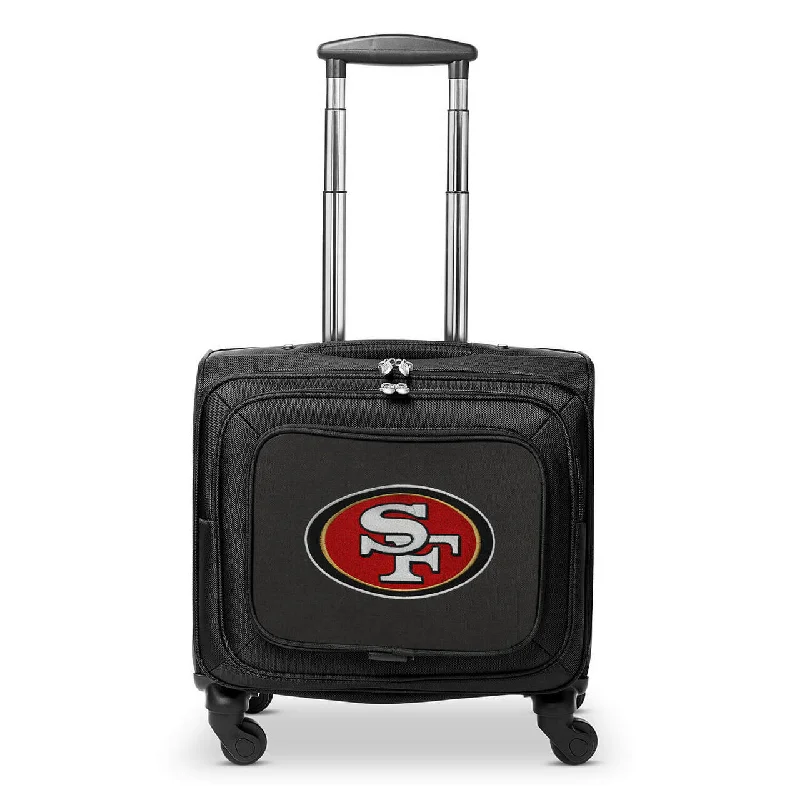 San Francisco 49ers 14" Black Wheeled Laptop Overnighter