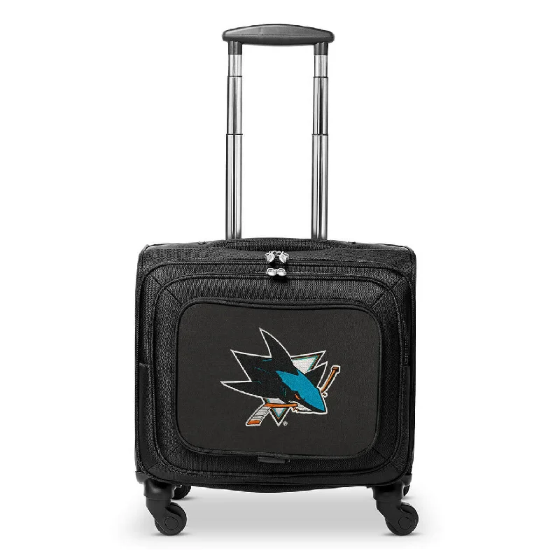 San Jose Sharks 14" Black Wheeled Laptop Overnighter