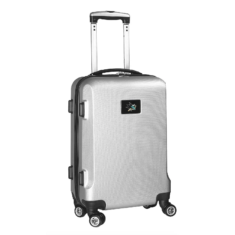 San Jose Sharks 20" Silver Domestic Carry-on Spinner