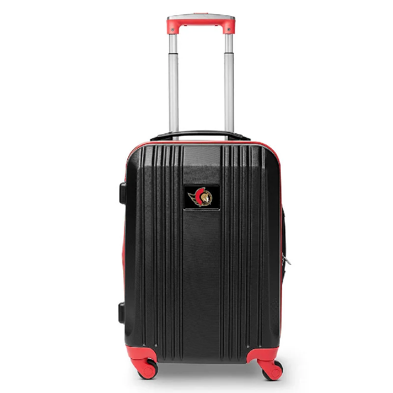 Senators Carry On Spinner Luggage | Ottawa Senators Hardcase Two-Tone Luggage Carry-on Spinner in Red