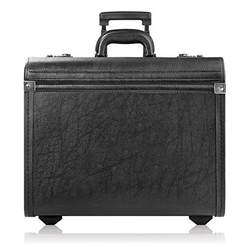 Solo Lincoln Rolling Catalog Case, With Dual Combination Locks, Black