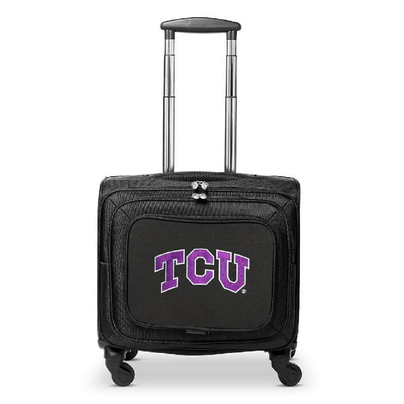 TCU Horned Frogs 14" Black Wheeled Laptop Overnighter