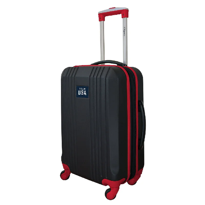 Team USA Carry On Spinner Luggage | Olympics Team USA Hardcase Two-Tone Luggage Carry-on Spinner in Red