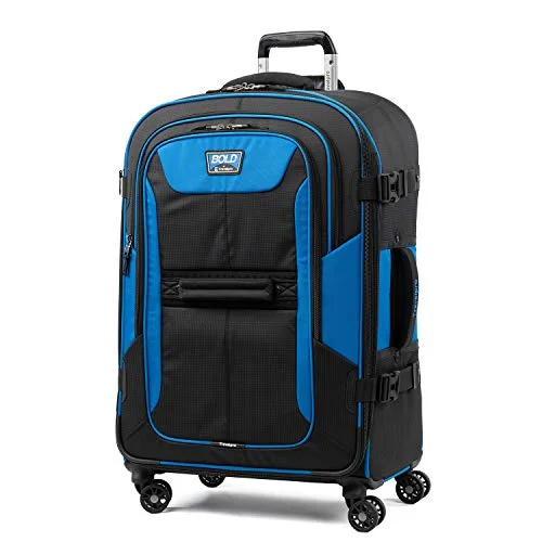 Suitcase for sunny weather-Travelpro Checked Large, Blue/Black