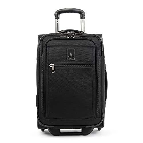 Travelpro Crew Expert Global Carry-on Expandable Rollaboard, Jet Black