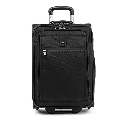 Travelpro Crew Expert Max Carry-on Expandable Rollaboard, Jet Black