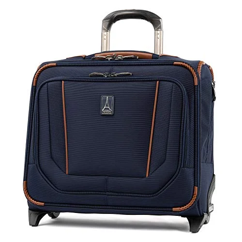 Suitcase for slope trips-Travelpro Crew Versapack Rolling Tote Travel, Patriot Blue, One Size